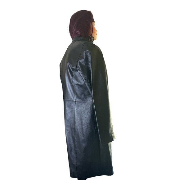 Newport News Easy Style-shell 100% leather women's jackets  in excellent shape - Picture 9 of 16